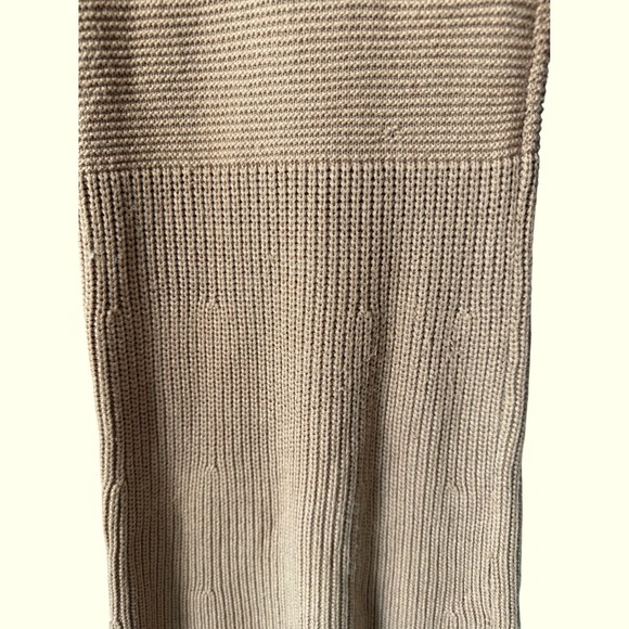 Staud Marylebone Sweater Dress XS – Camel‎ Knit Balloon Sleeve Ribbed Mini - Picture 7 of 8